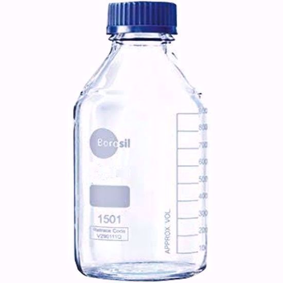 Reagent Bottle With Screw Cap and Pouring Ring - 2000 ml