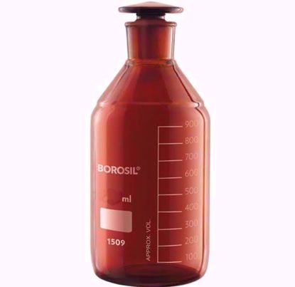 Amber Reagent Bottle with I/C Stopper - 250 ml