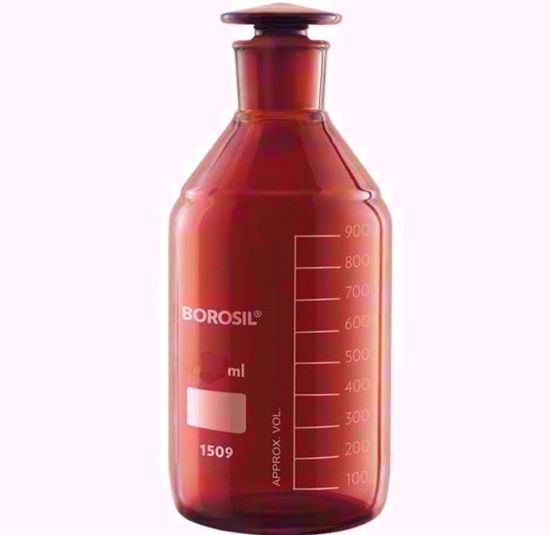 Amber Reagent Bottle with I/C Stopper - 2000 ml