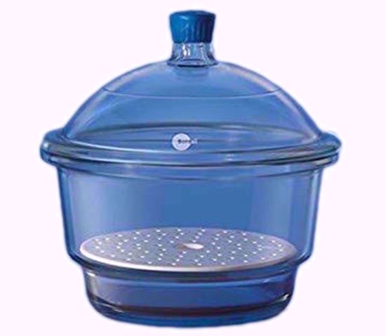 Desiccator with Cover Porcelain Plate and Plastic Knob - 250 mm