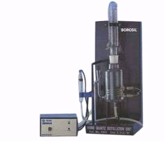 Vertical Mono Quartz Distillation Unit with Quartz Boiler and Borosilicate Condenser - 2.5 Liter