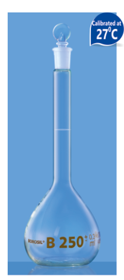 Volumetric Class B Flask with Interchangeable Solid Glass Stopper - 5 ml	