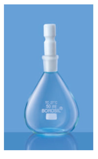 Relative Density Bottle with Capillary Bore Interchangeable Teflon Stopper - 25 ml	