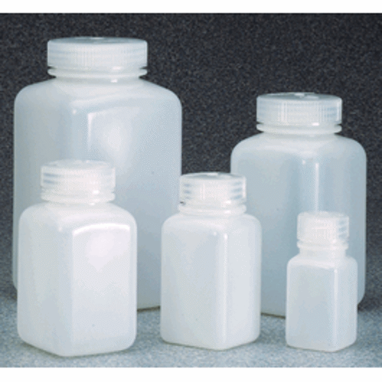 Wide Mouth Square Bottle HDPE