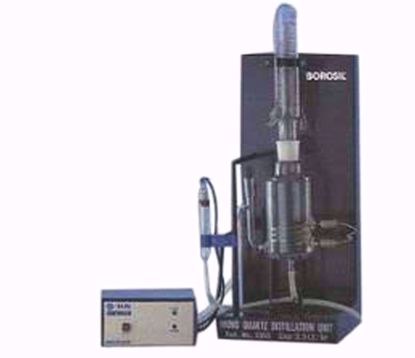 Vertical Mono Quartz Distillation Unit with Quartz Boiler and Borosilicate Condenser - 10 Liter