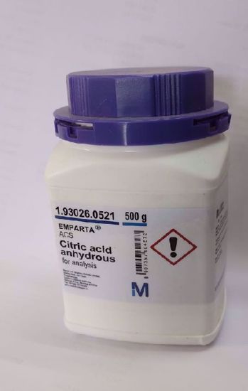 Citric Acid Anhydrous For Analysis Emparta Acs The Chemical Center